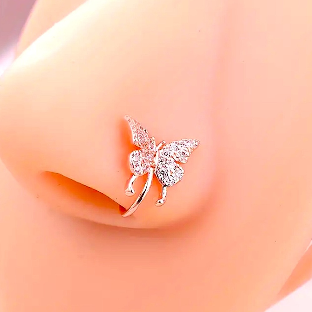 COPY - BEAUTIFUL CLIP ON NOSE RING 🦋